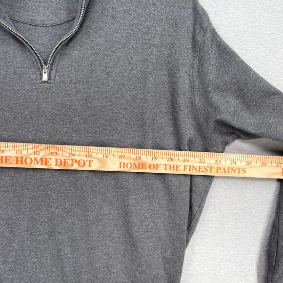 Peter Millar Sweater Mens Large Gray Quarter Zip Pullover Sweatshirt Adult - Picture 6 of 9
